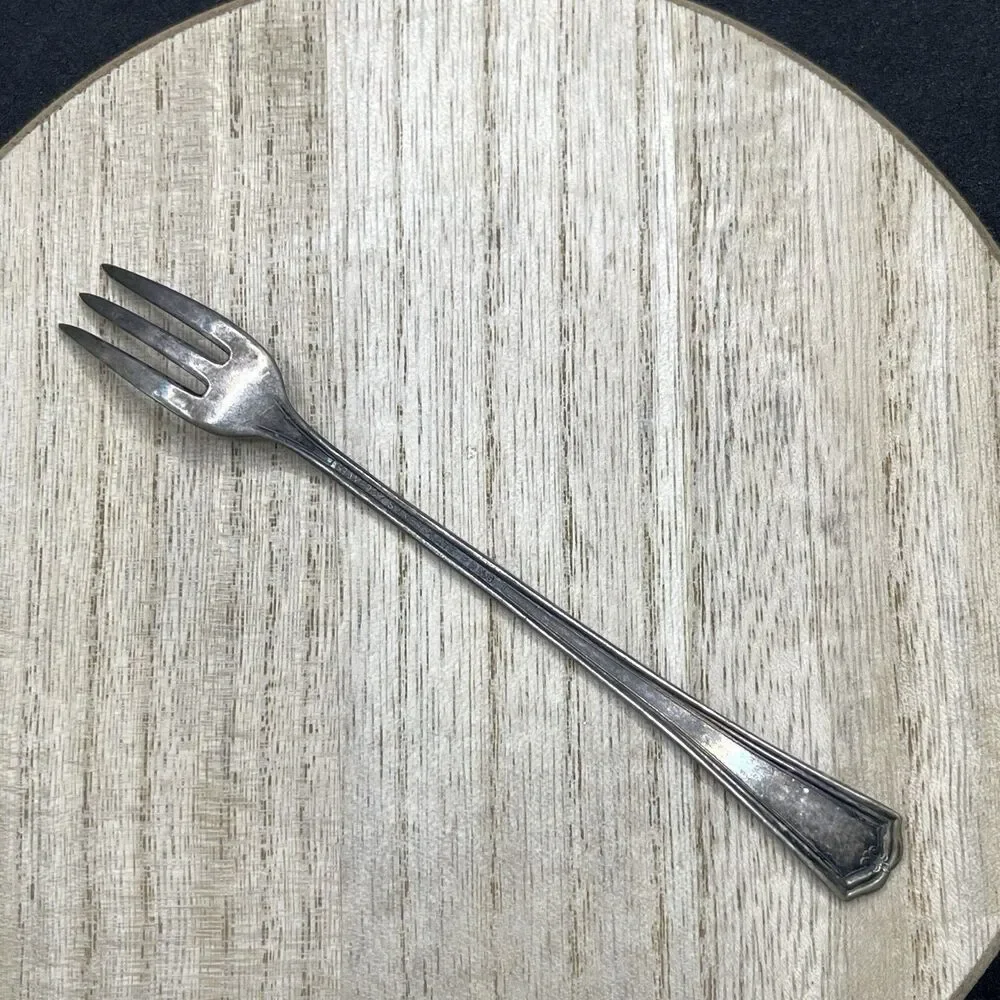 VTG Atq Gramercy Silver Plate E.p.n.s. Cocktail Seafood Fork Tarnished